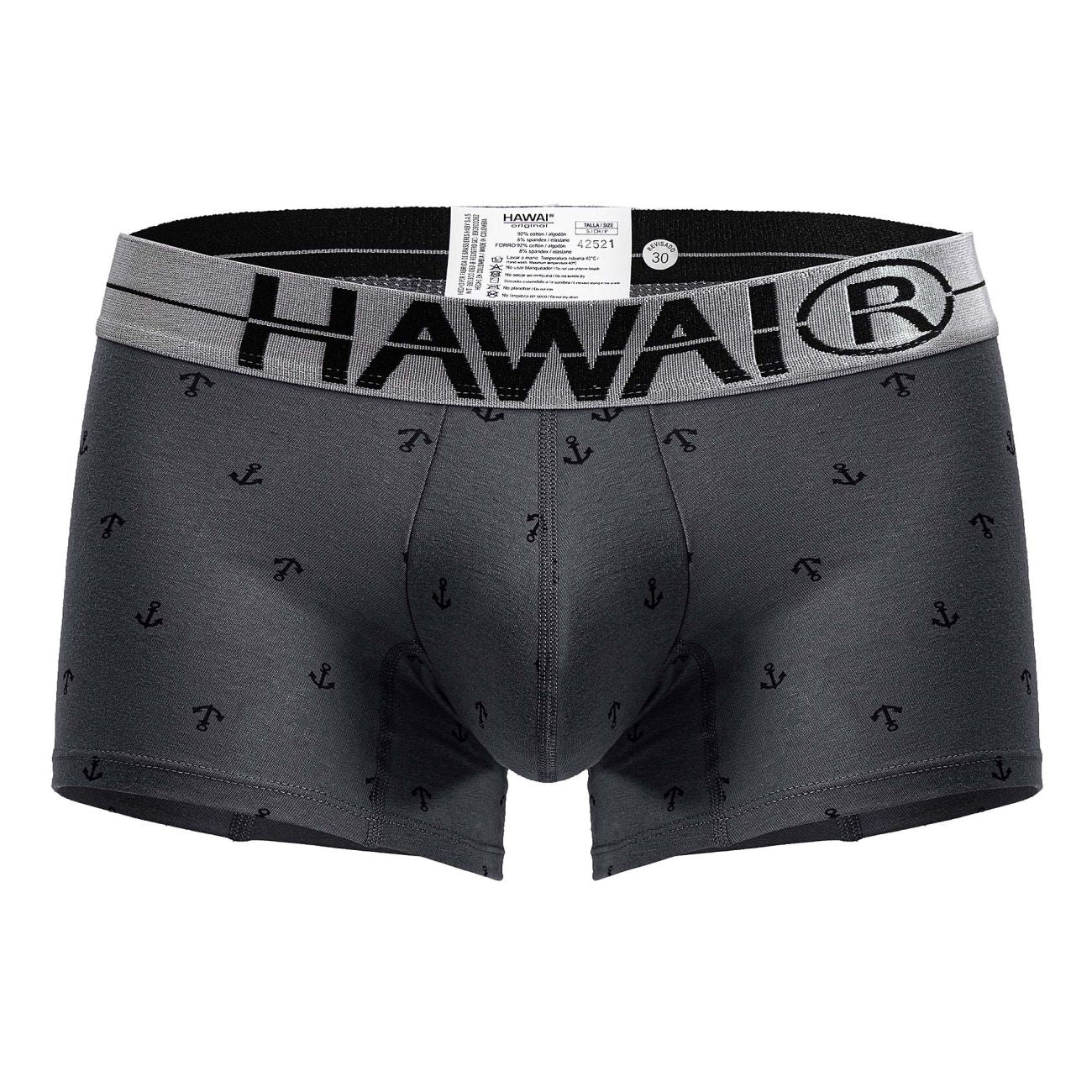 HAWAI 42521 Cotton blend Trunks Color Gray - DealByEthan.gay loves HAWAI