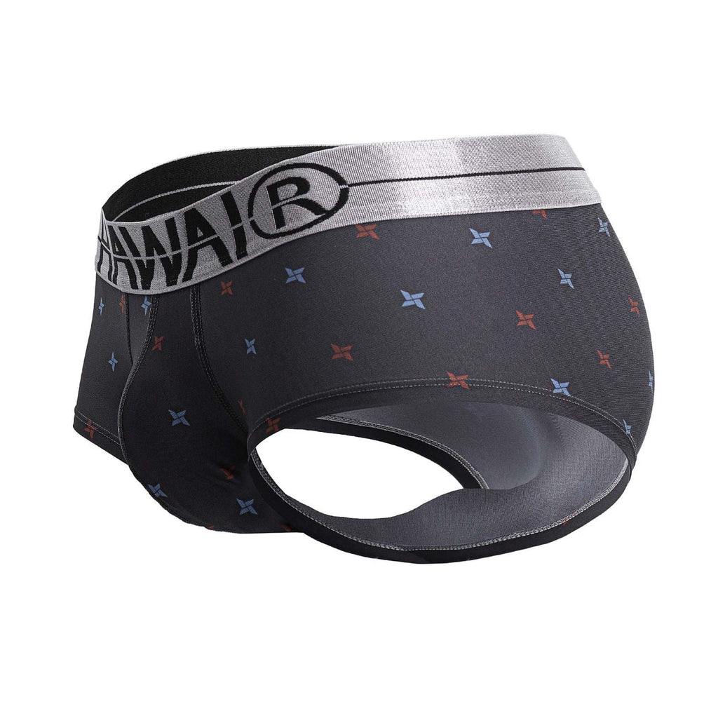 HAWAI 42530 Bedruckte Mikrofaser-Slips Farbe Grau