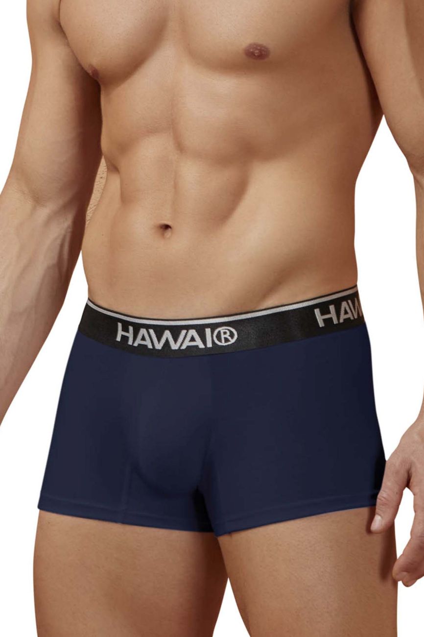 HAWAI 4986 Cotton blend Trunks Color Dark Blue-01 - DealByEthan.gay loves HAWAI