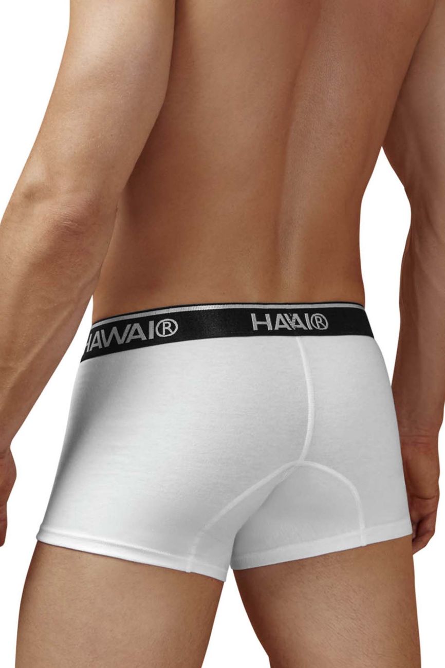 HAWAI 4986 Cotton blend Trunks Color White-01 - DealByEthan.gay loves HAWAI