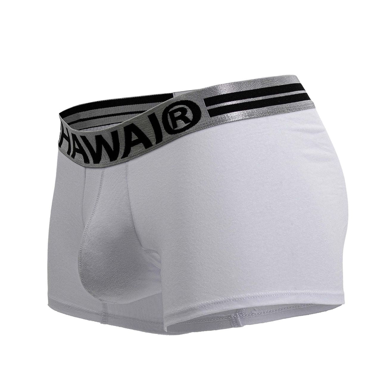 HAWAI 4986 Cotton blend Trunks Color White-01 - DealByEthan.gay loves HAWAI