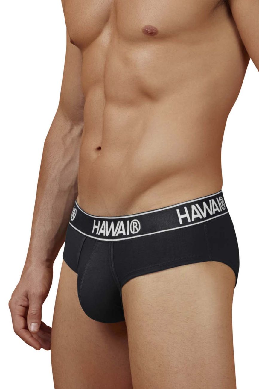 HAWAI 41962 Briefs de mezcla de algodón Color Negro-01