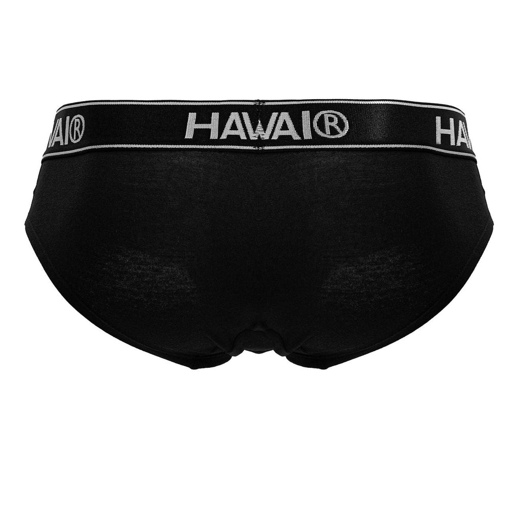HAWAI 41962 Briefs de mezcla de algodón Color Negro-01