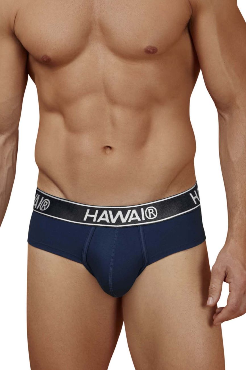HAWAI 41962 Briefs de mezcla de algodón Color Azul Oscuro-01