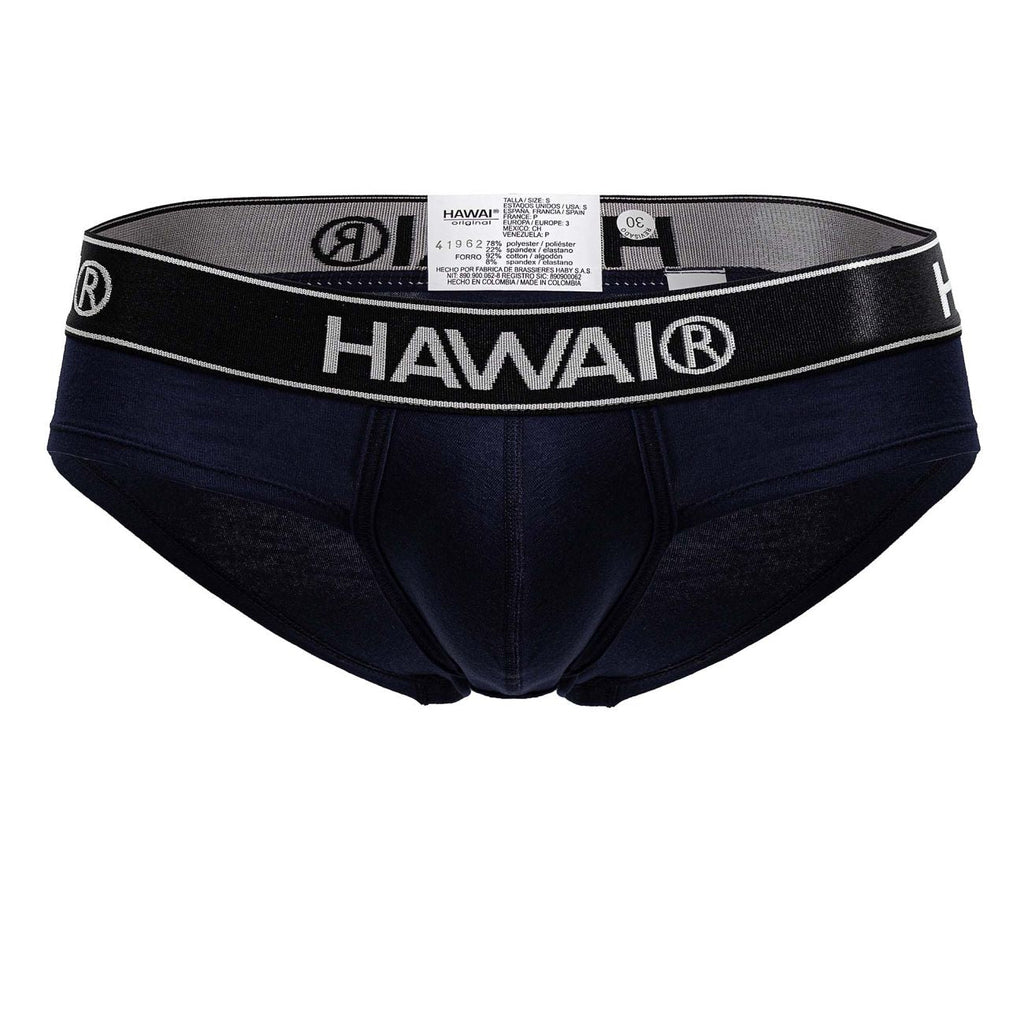 HAWAI 41962 Briefs de mezcla de algodón Color Azul Oscuro-01
