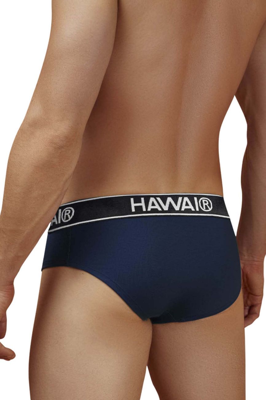 HAWAI 41962 Briefs de mezcla de algodón Color Azul Oscuro-01