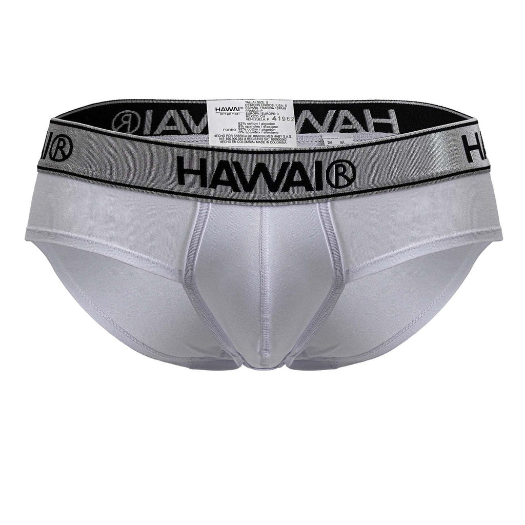 HAWAI 41962 Briefs de mezcla de algodón Color Blanco-01