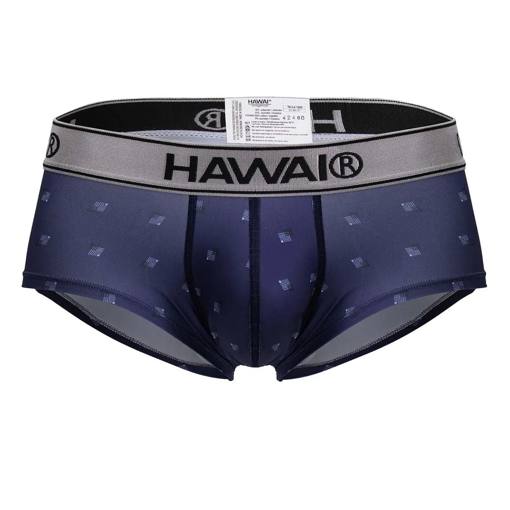 Ropa interior para hombre HAWAIR 42480, calzoncillos slip de microfibra estampados, color azul