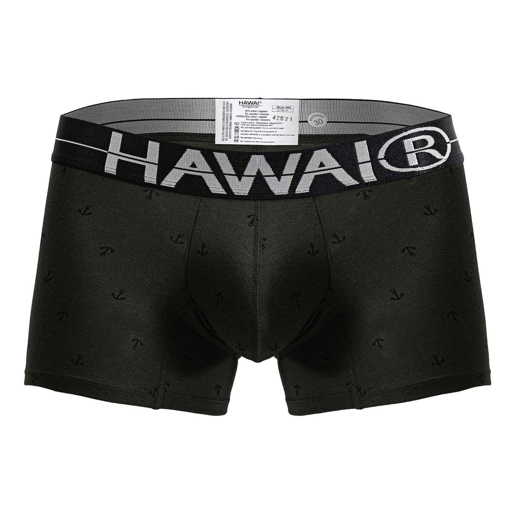 HAWAI 42521 Badehose aus Baumwollmischgewebe, Farbe Militärgrün