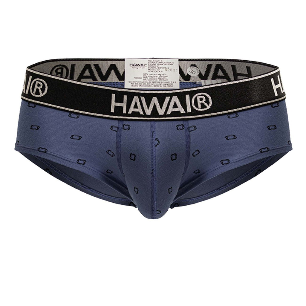 HAWAI 42531 Briefs de mezcla de algodón Color Azul Cuarzo