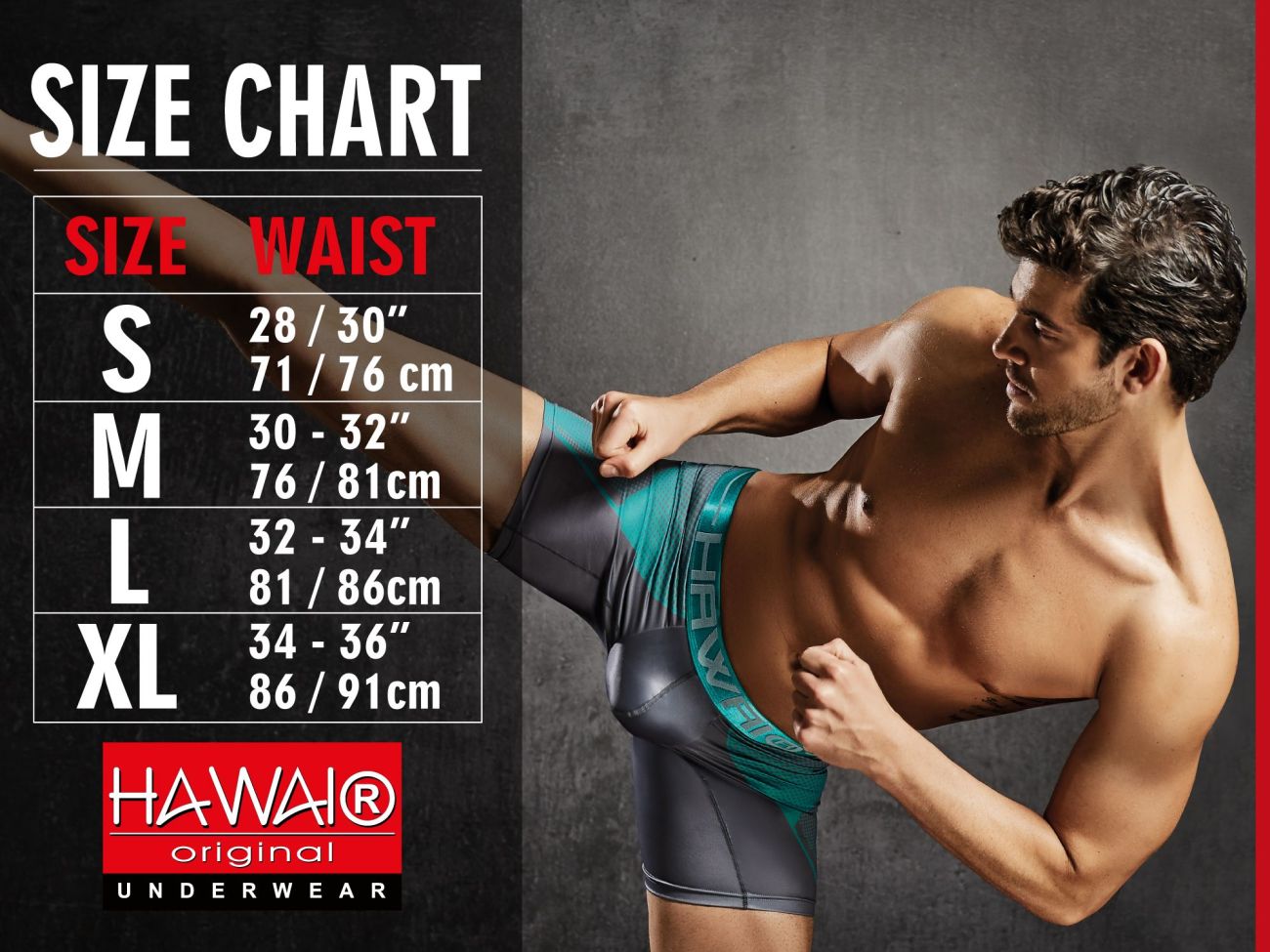 HAWAI 42521 Badehose aus Baumwollmischgewebe, Farbe Grau