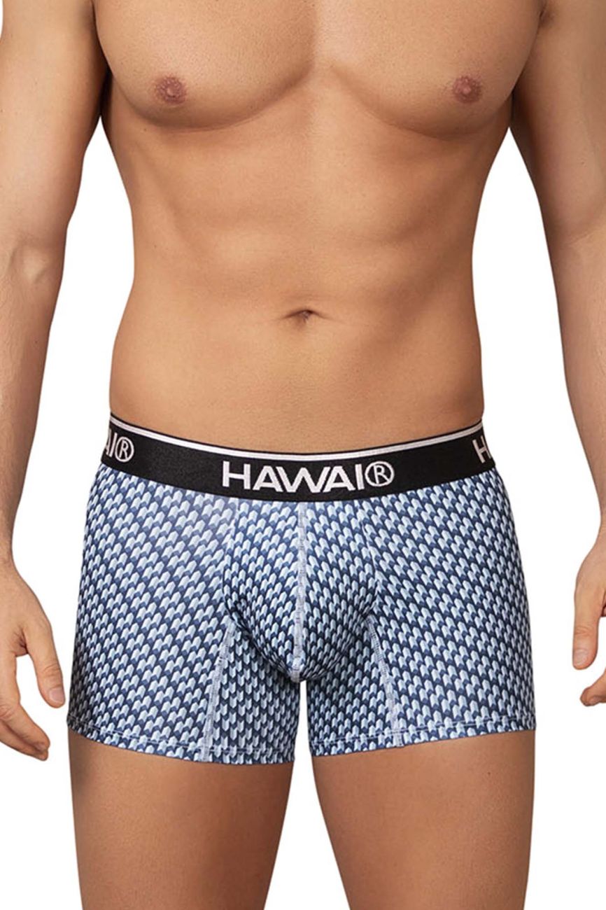 HAWAI 42420 Bedruckte Badehose Farbe Blau