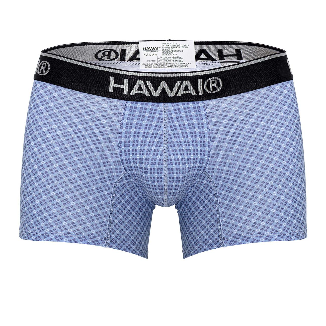 HAWAI 42421 Bedruckte Badehose Farbe Blau