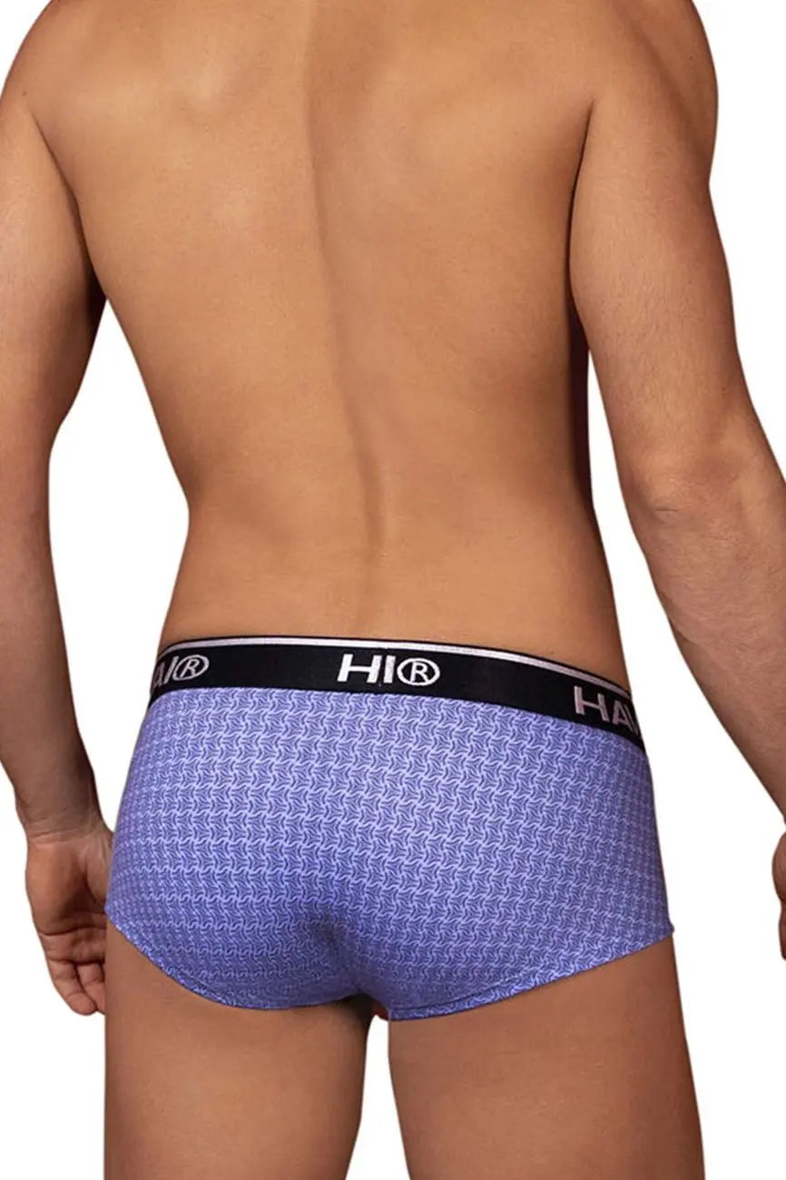 HAWAIR Herrenunterwäsche 42431 bedruckte Slips Farbe Blau