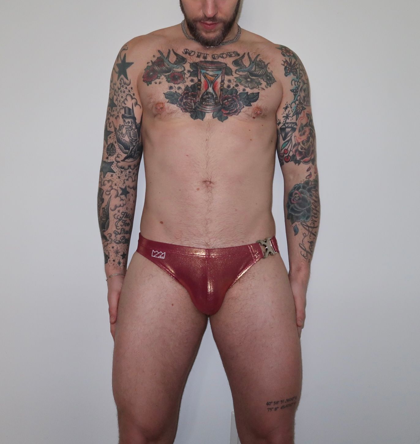 HEAVY METAL GLITTER SWIM BRIEF - DealByEthan.gay loves Chris Turk