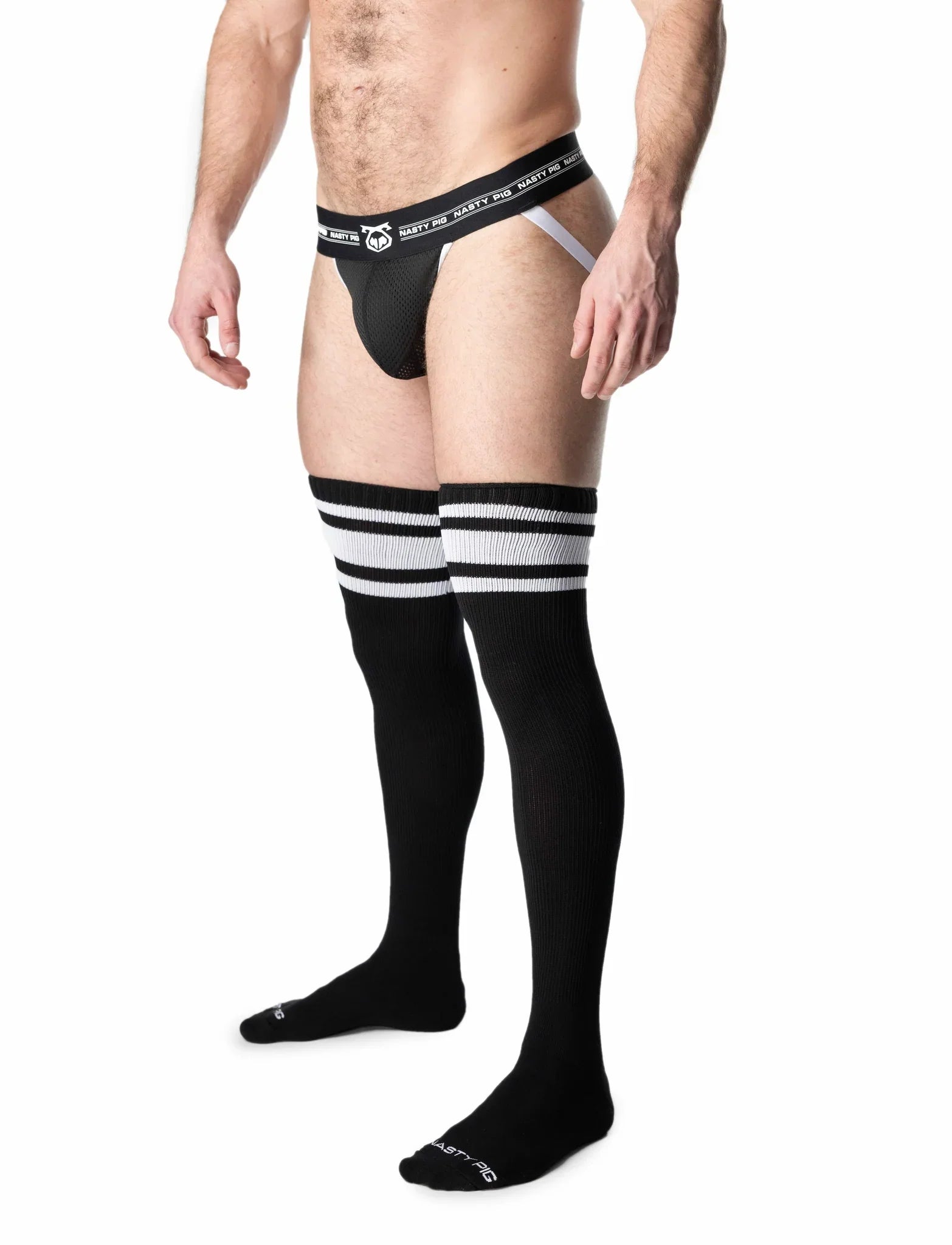 HOOK'D UP THIGH HIGH SOCK - DealByEthan.gay loves Nasty Pig