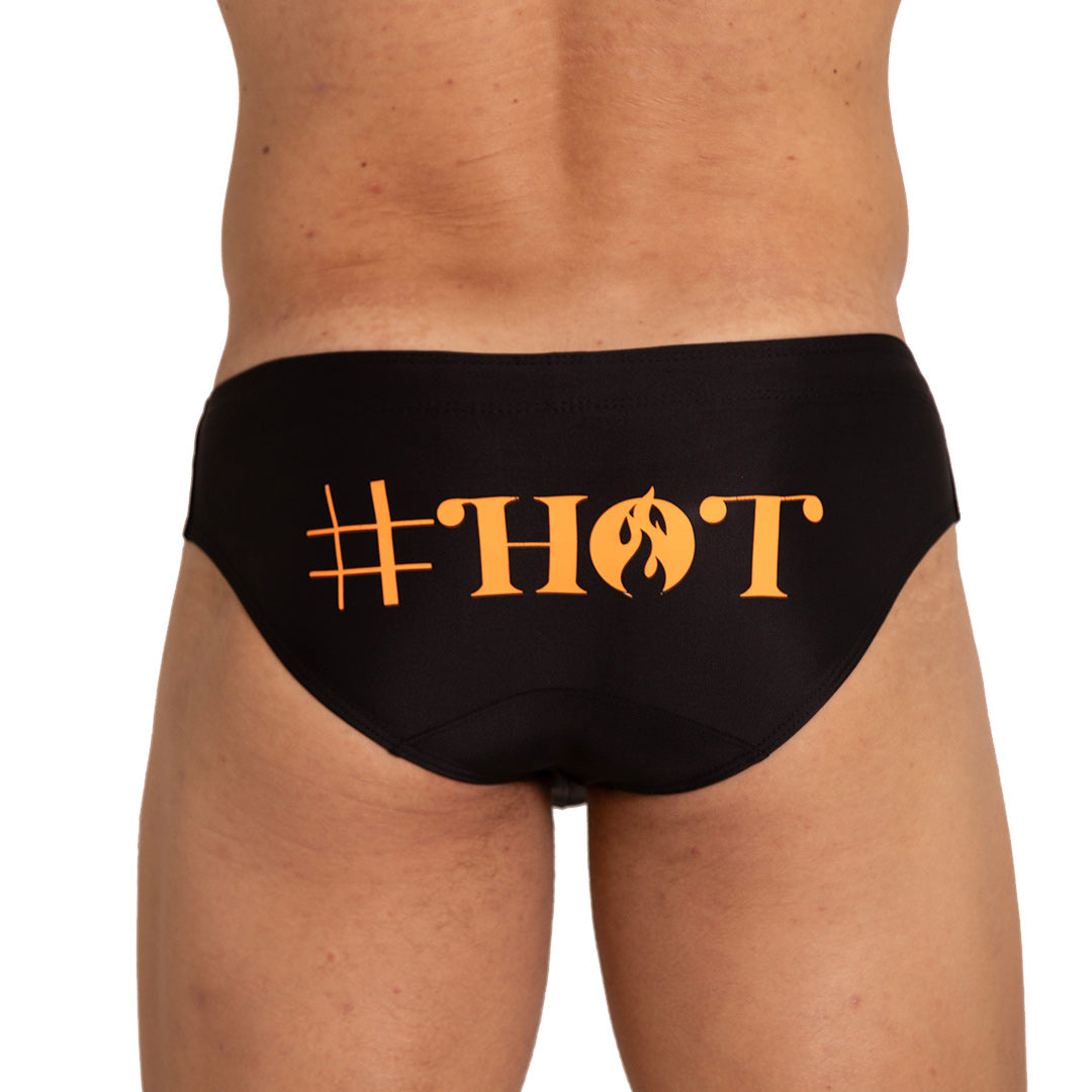 HOT BLACK SWIM BRIEF - Black sexy swimsuit for men