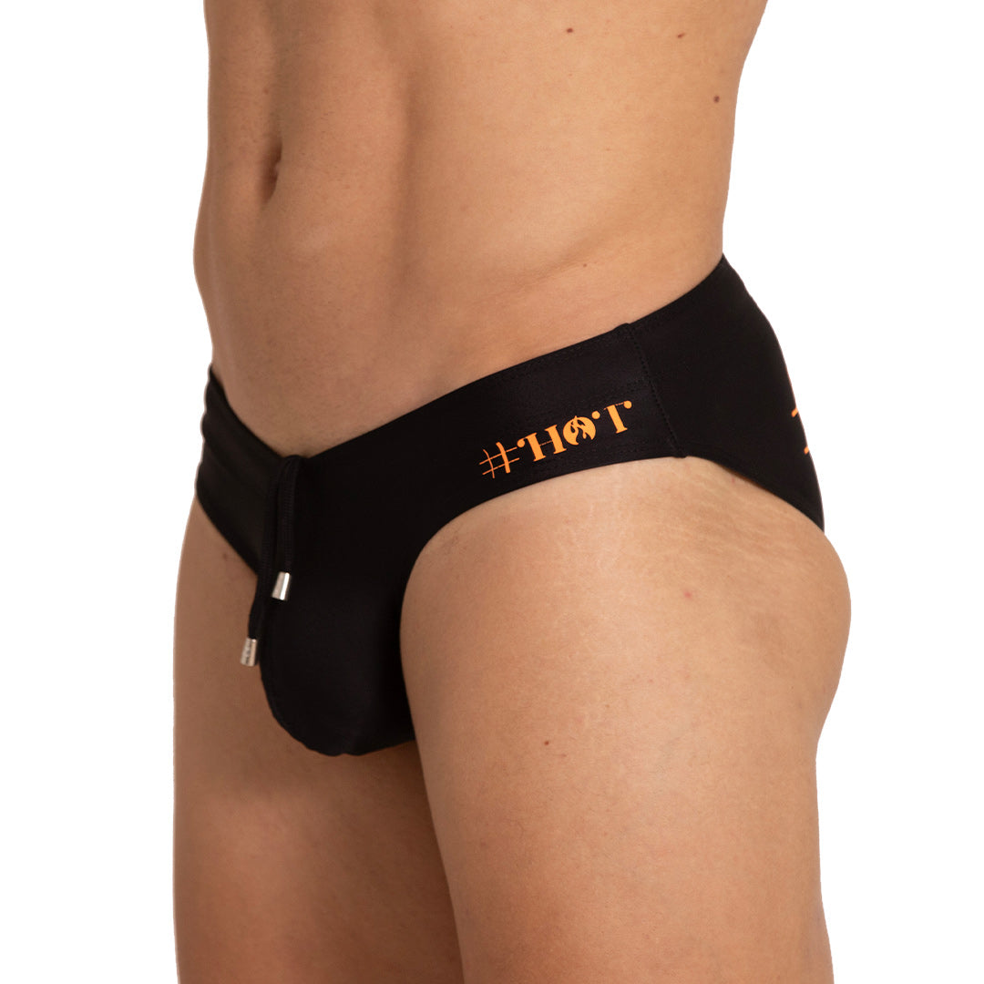HOT BLACK SWIM BRIEF - Black sexy swimsuit for men