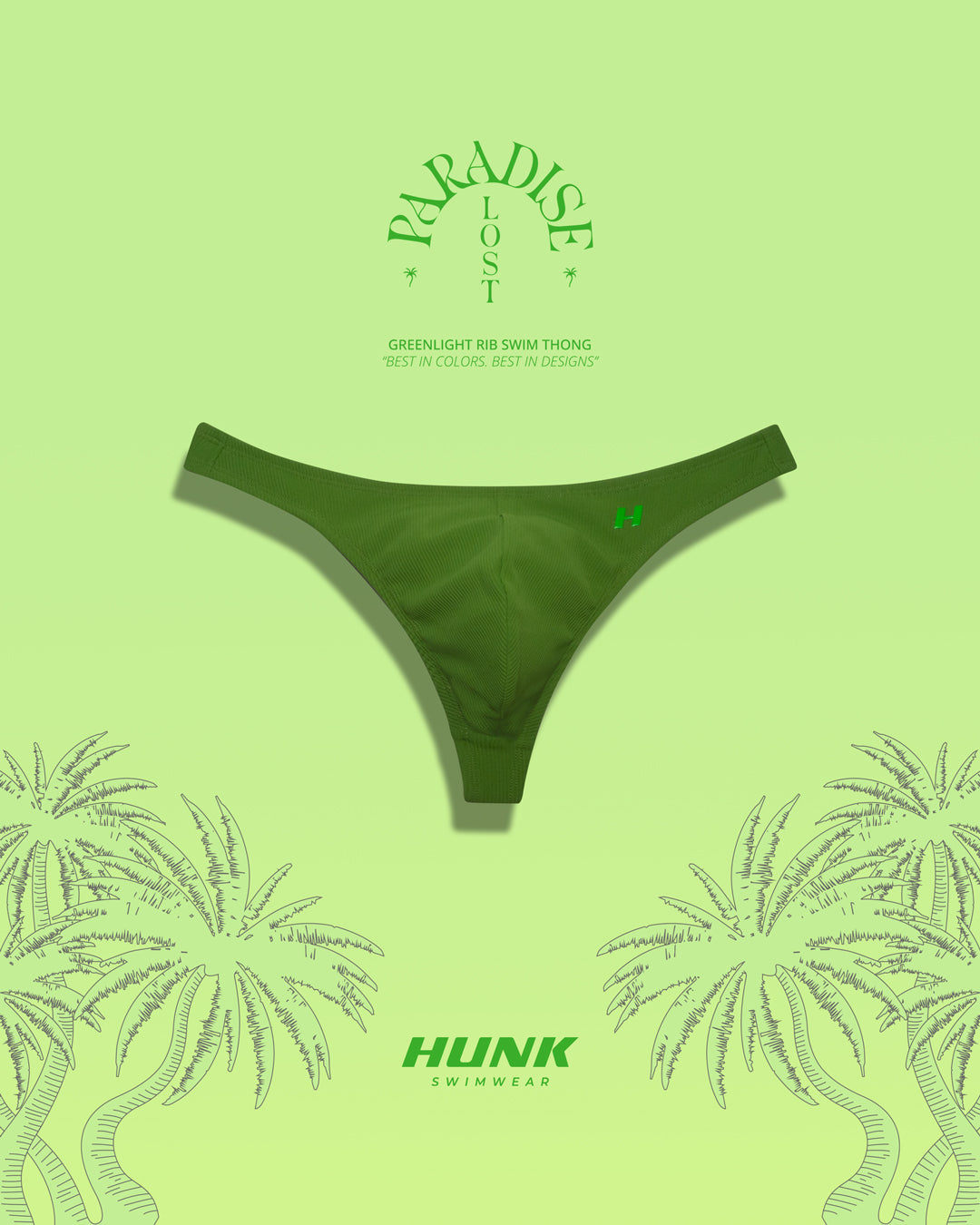 Greenlight Rib Swim Thong