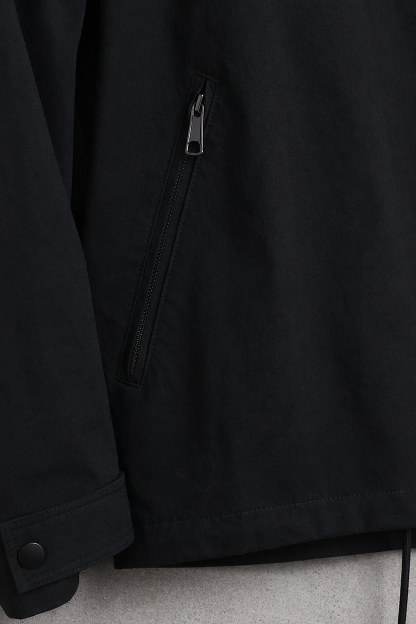 Jed North Men's Retro Oversized Canvas Jacket - Black