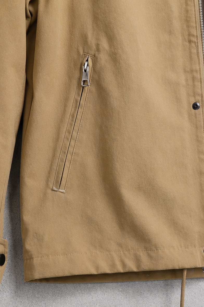 Jed North Men's Retro Oversized Canvas Jacket - Khaki