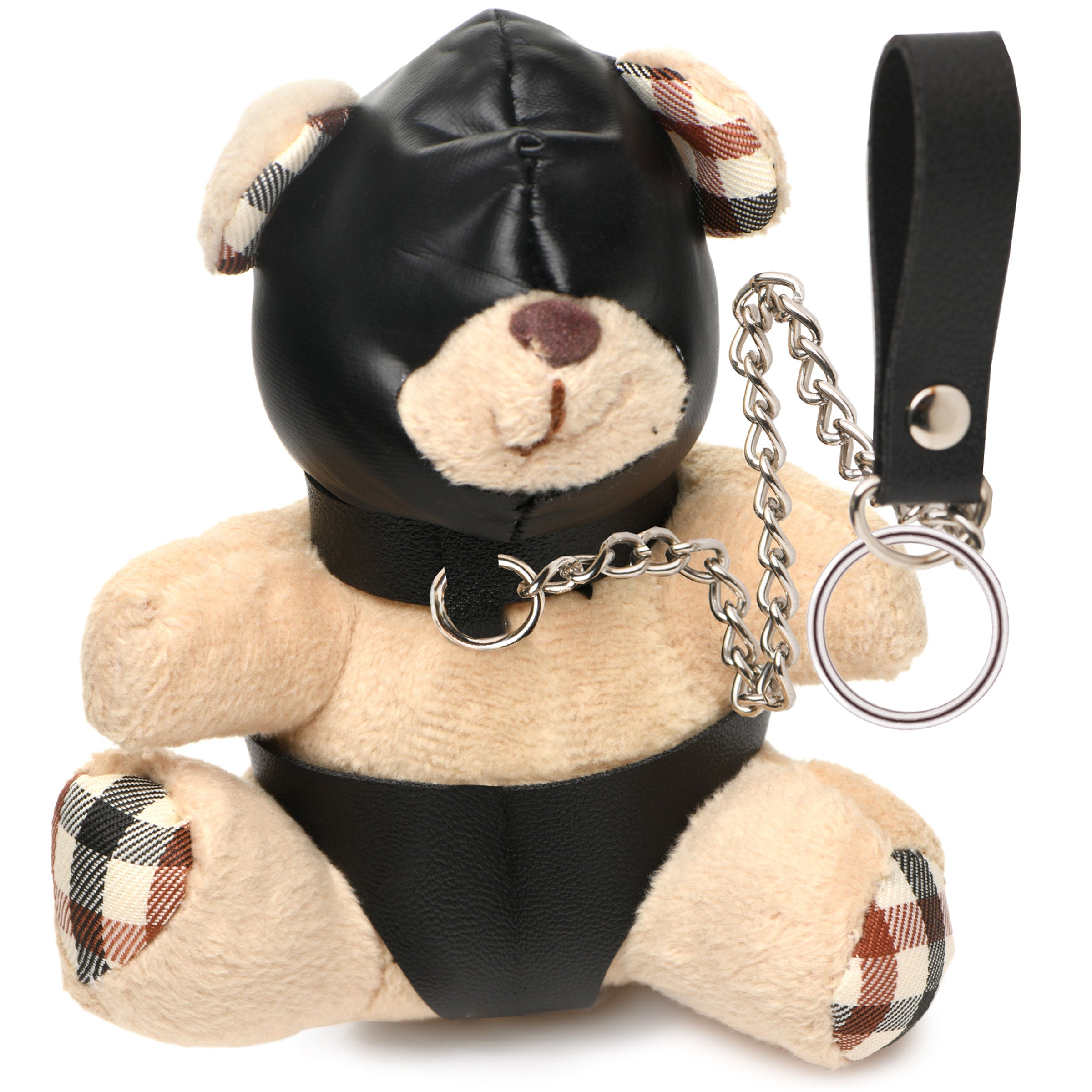 Teddybär-Schlüsselanhänger mit Kapuze