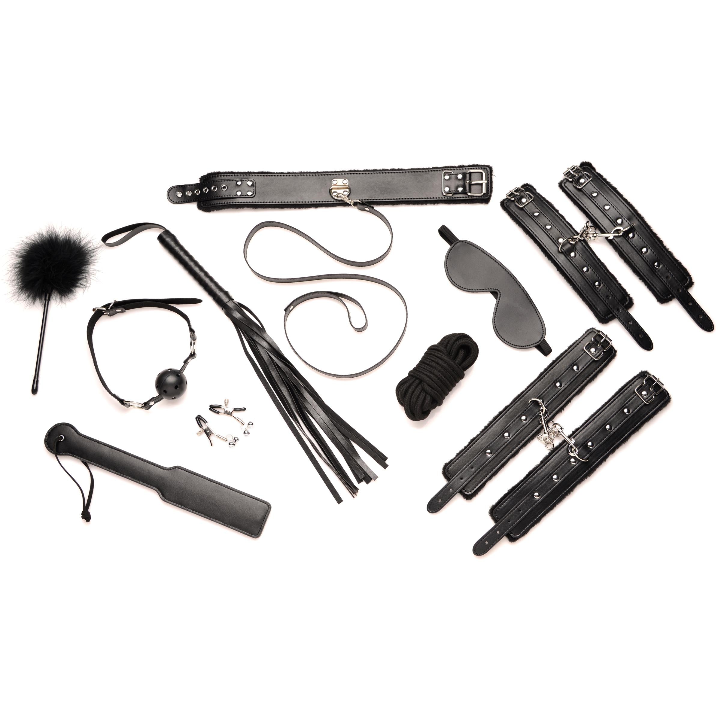 Juego de bondage de peluche de 10 piezas Hook Up
