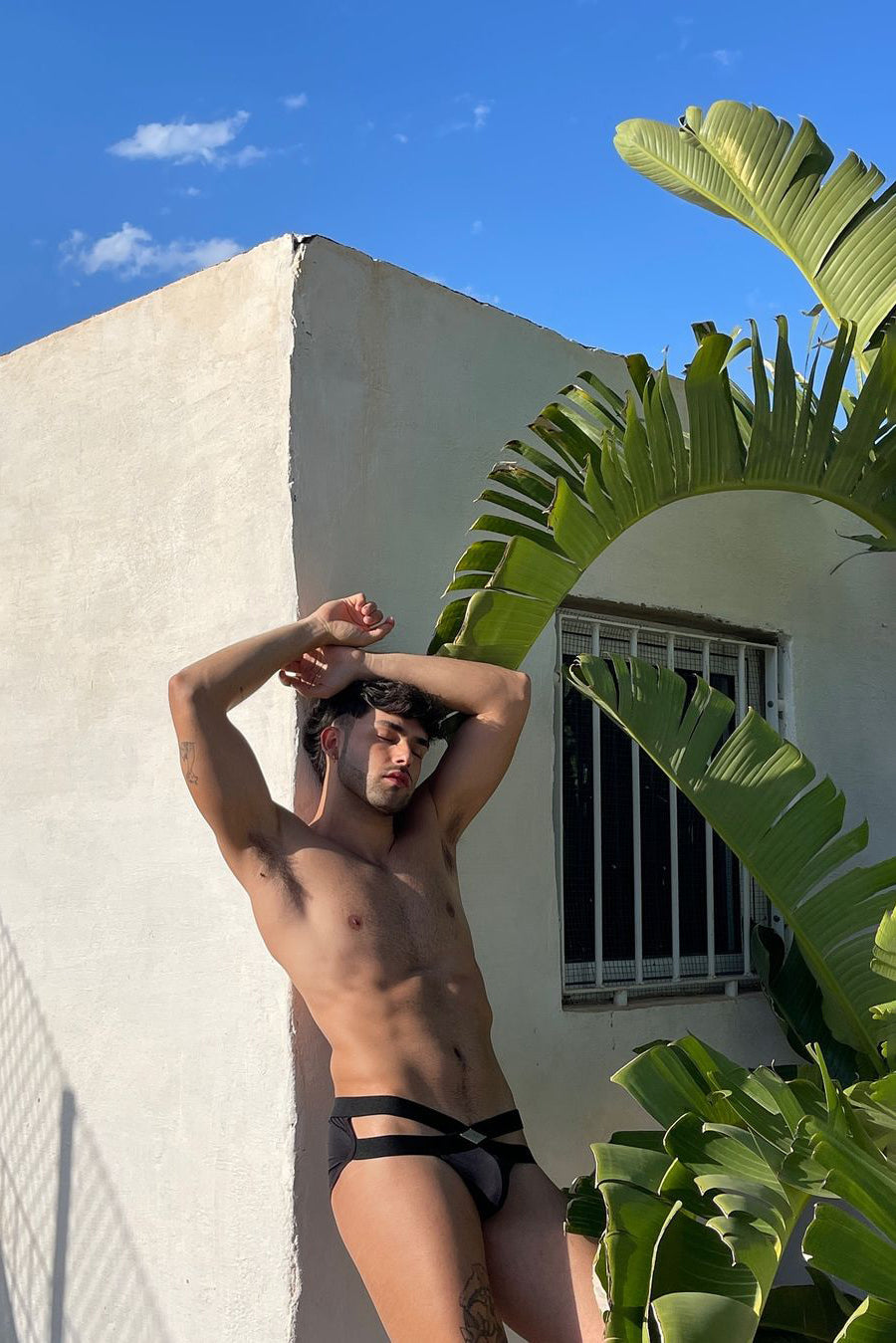 Hustler Cross Briefs - Obsidian Black - DealByEthan.gay loves JJ Malibu
