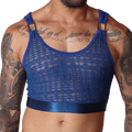 Illusion Blue Crop Top by Gigo Underwear