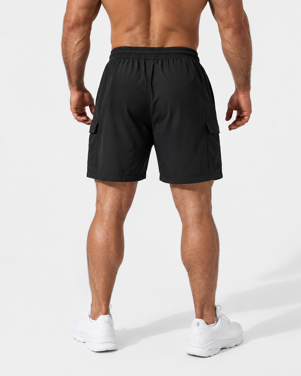 Jed North Trek 4.5" Cargo-Shorts – Schwarz