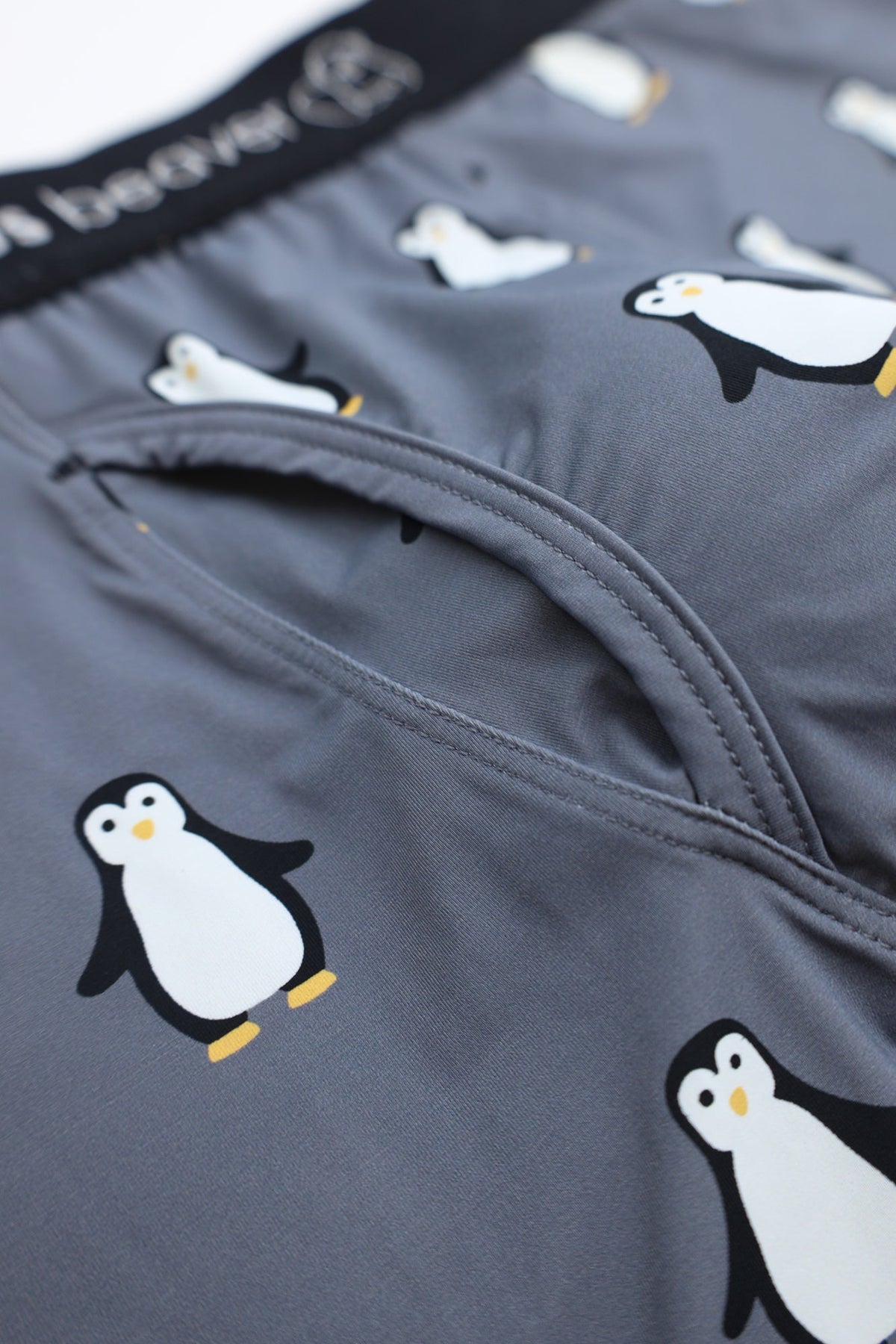 Curious Beaver Men's Boxer Briefs - Penguins