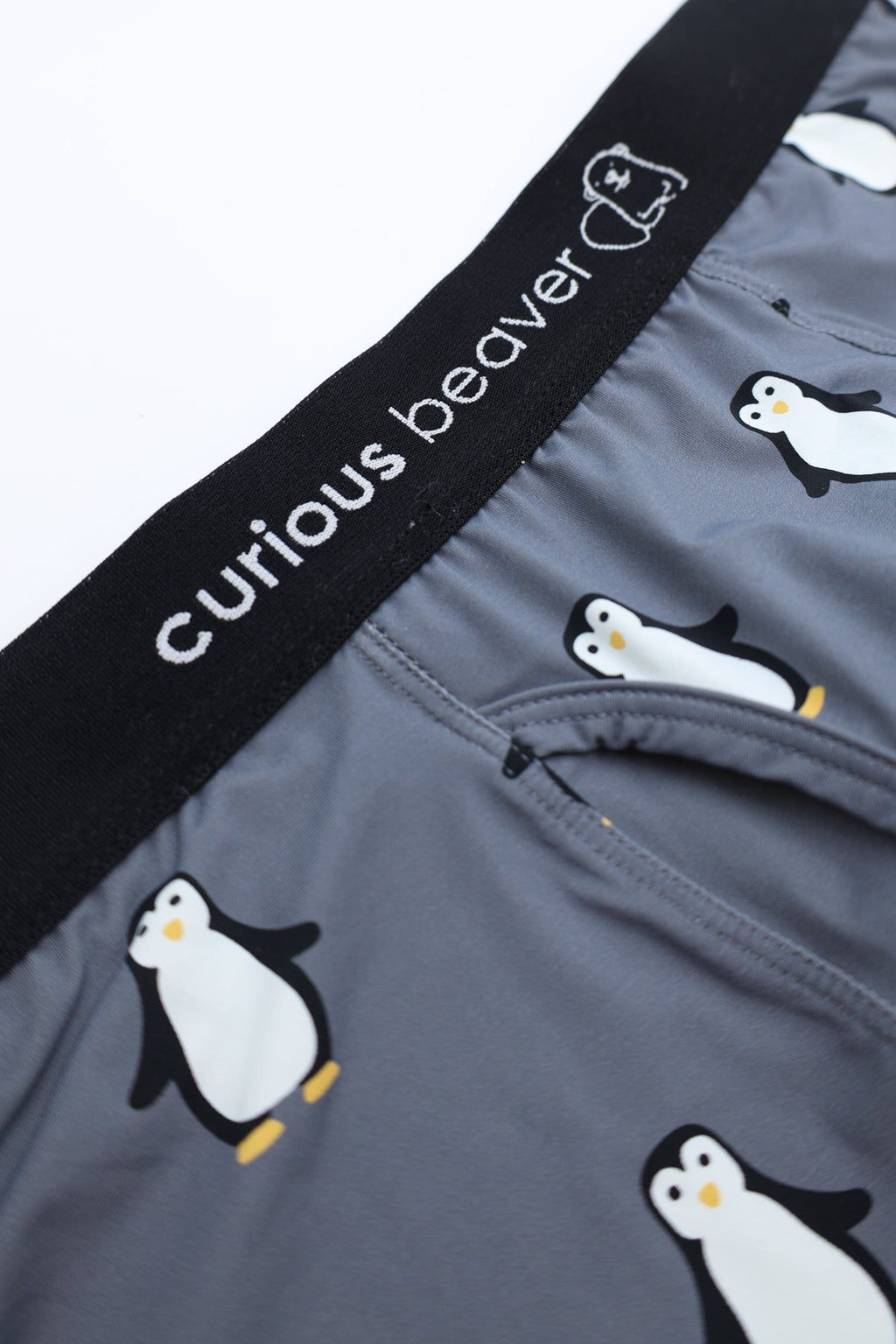 Curious Beaver Men's Boxer Briefs - Penguins