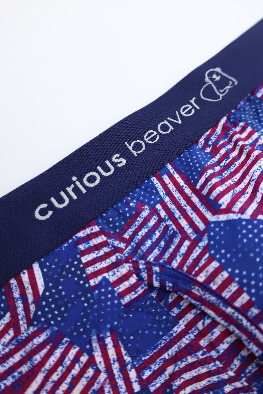 Curious Beaver Men's Boxer Briefs - USA Flag