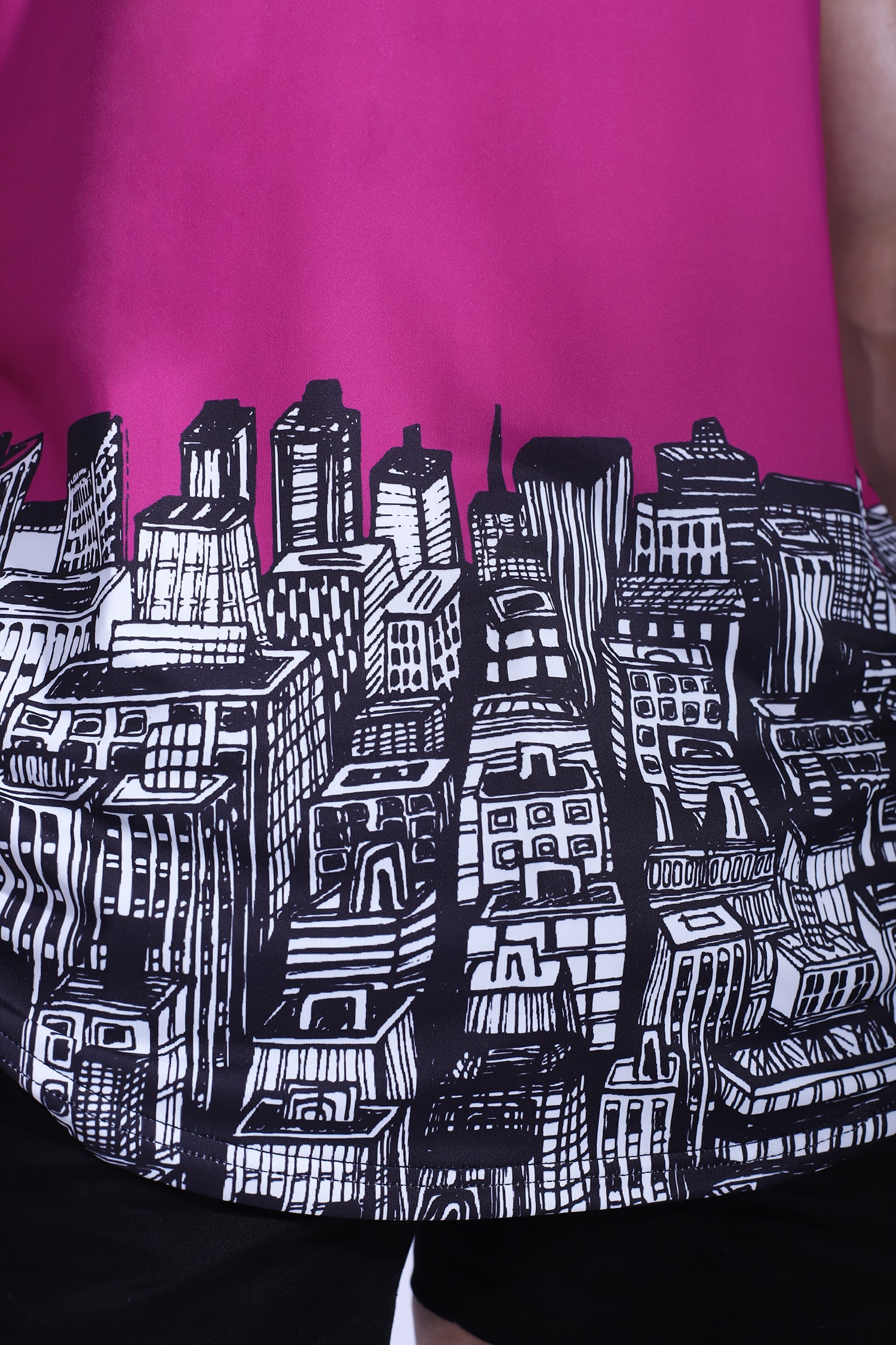 Camiseta sin mangas con escote redondo Feel-Me - Purple Skyline