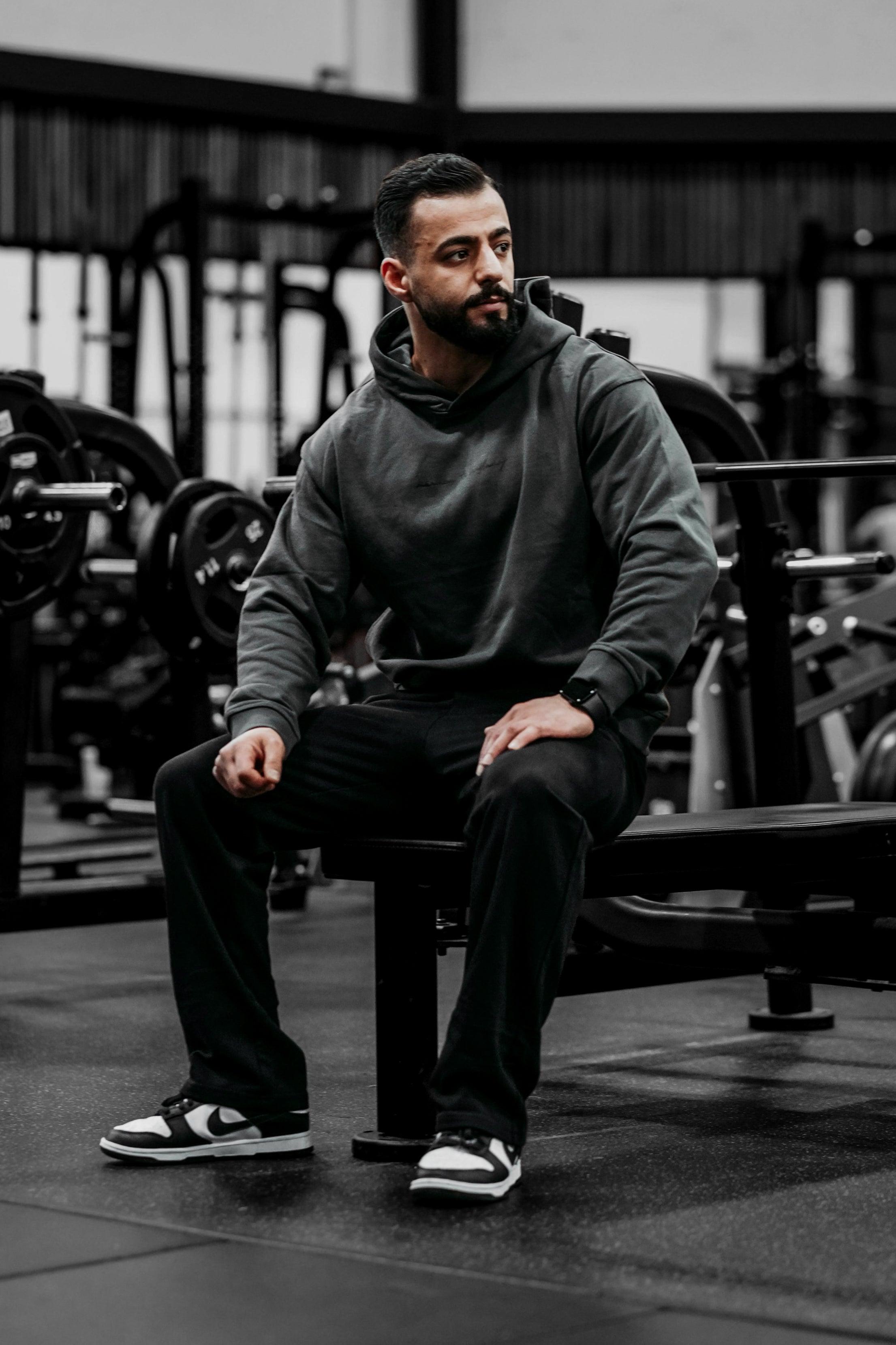 Jed North Essentials Relaxed Hoodie - Schwarz
