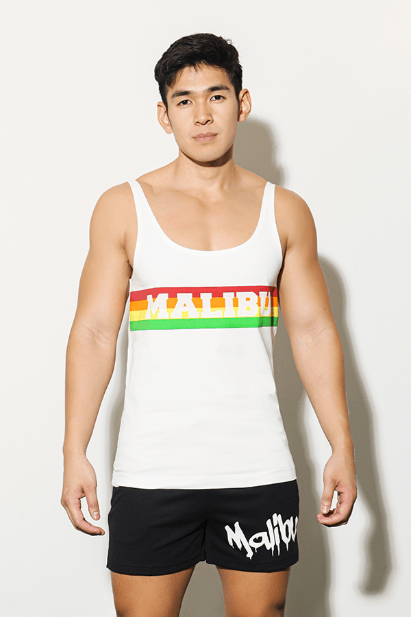 Malibu Gradient Wide-Cut Tank Top - Retro