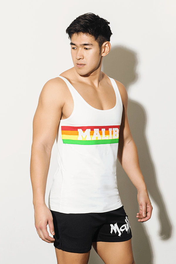 Malibu Gradient Wide-Cut Tank Top - Retro