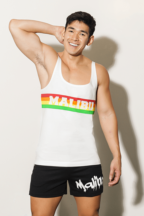 Malibu Gradient Wide-Cut Tank Top - Retro