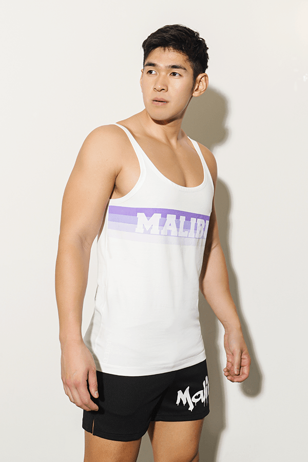 Malibu Gradient Wide-Cut Tank Top - Violet