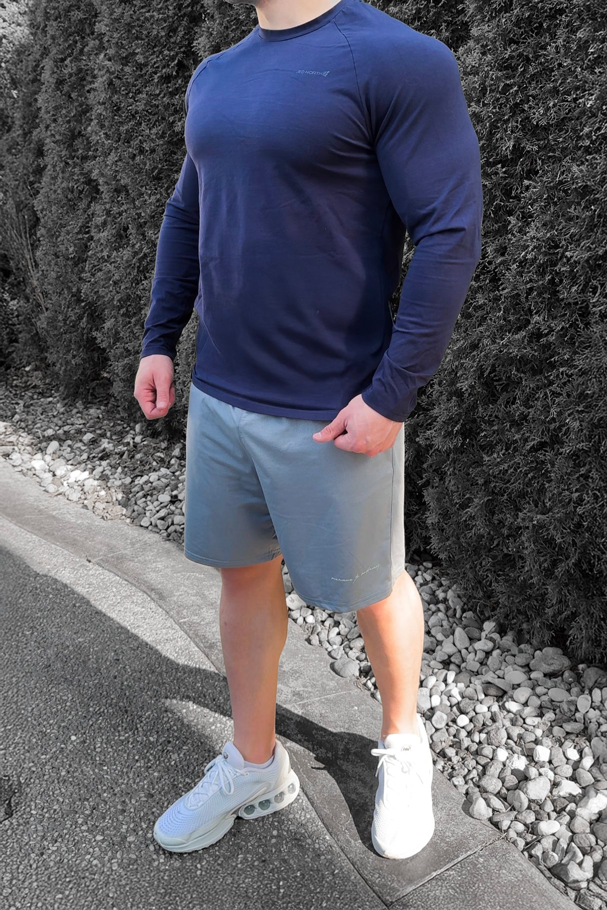 Jed North Performance Air-Tech Athletic Shorts - Gray