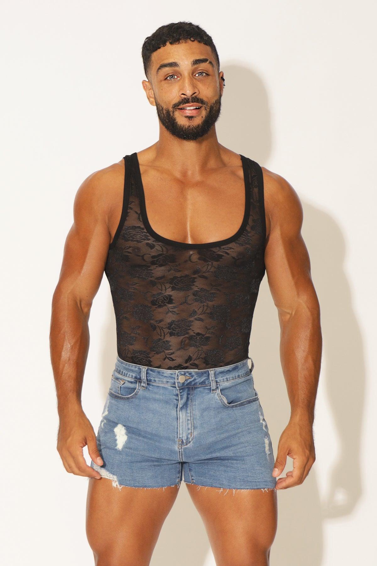 JJ Malibu Kiss-It-Better Lace Bodysuit - Black