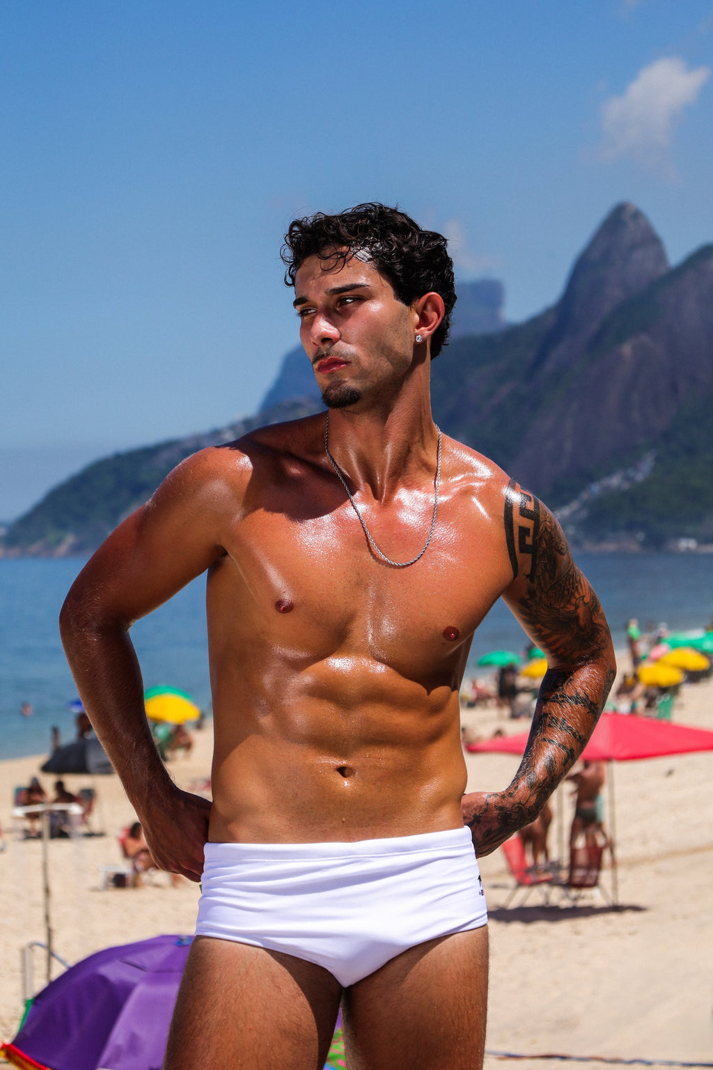 CA-RIO-CA Branco / White  Men's Swimming Sunga - Beachwear for Men