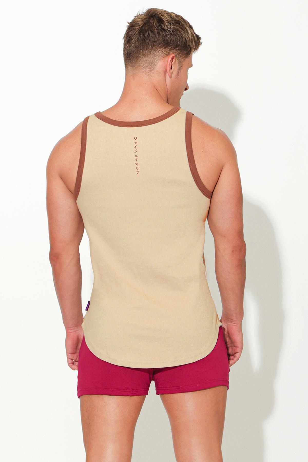 JJ Malibu Muscle Fit Ribbed Tank - Proud