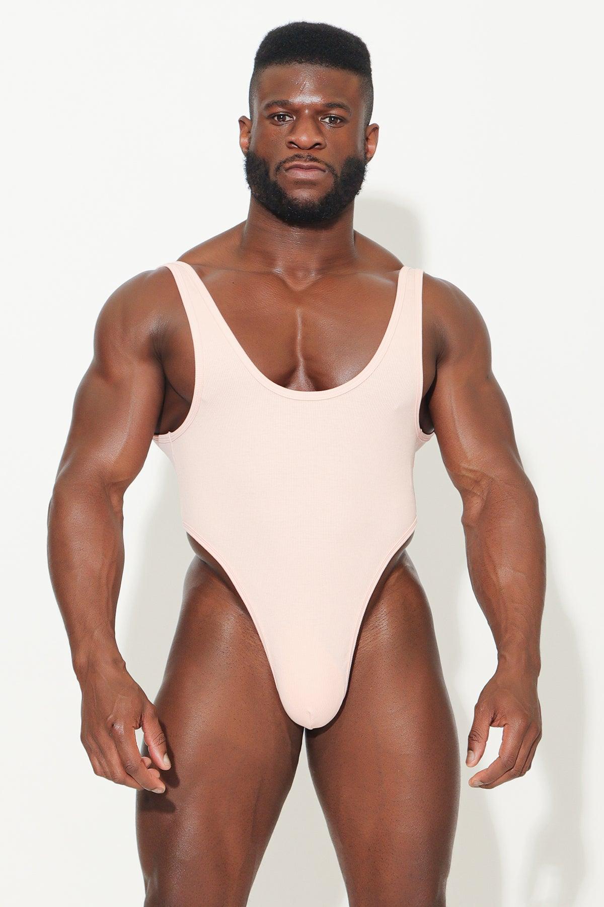 JJ Malibu Afterglow Ribbed Bodysuit - Pink