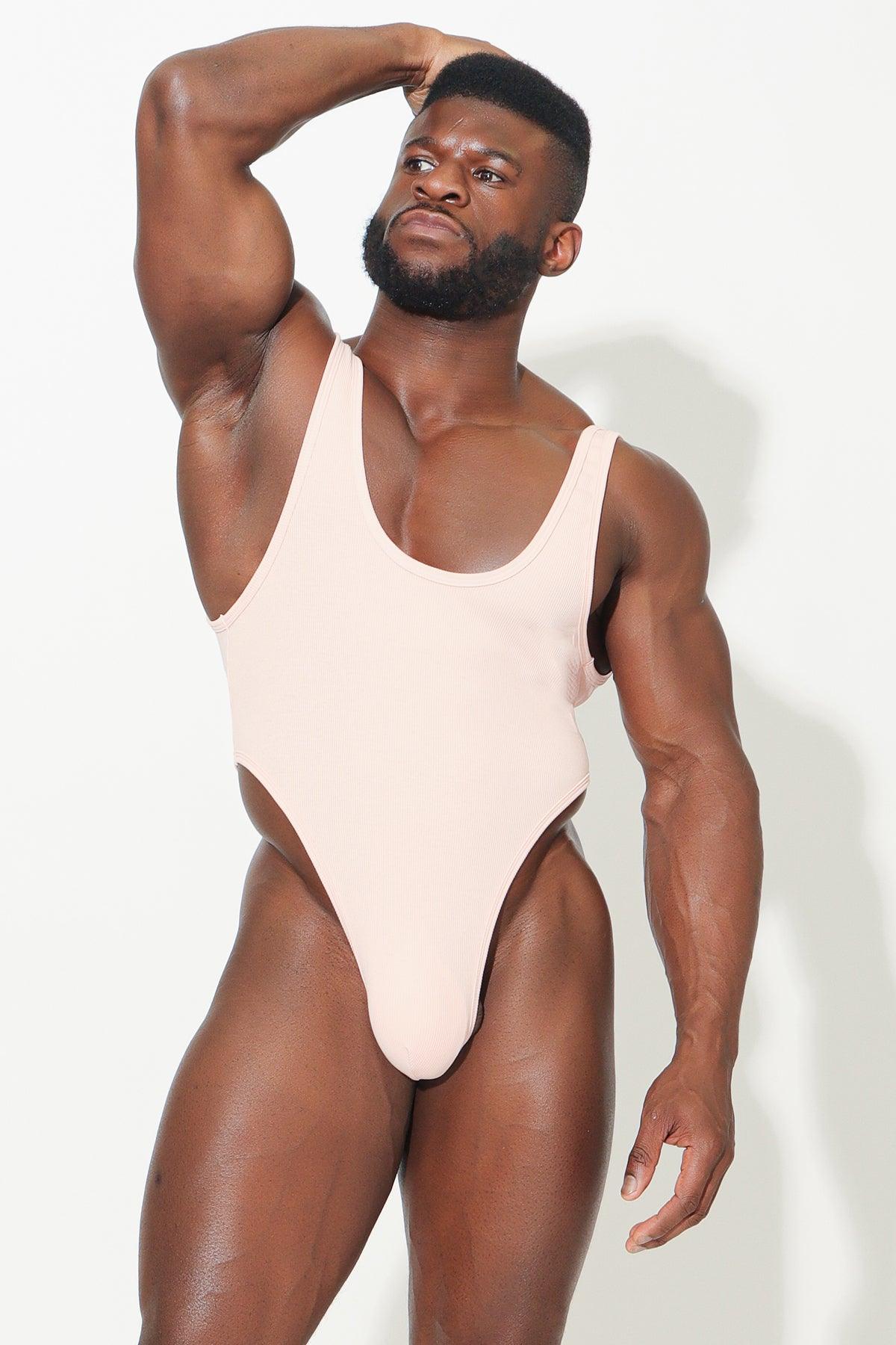 JJ Malibu Afterglow Ribbed Bodysuit - Pink