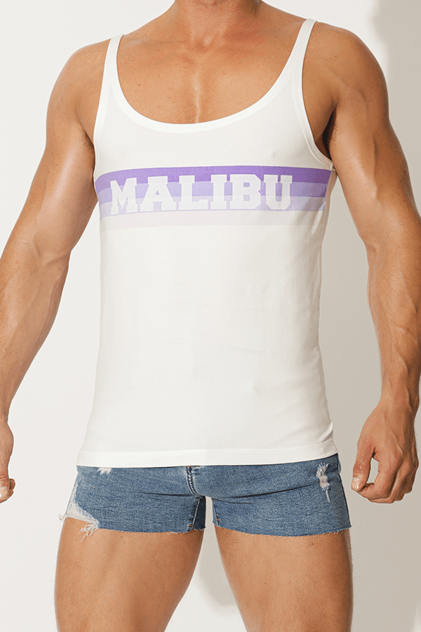 Camiseta sin mangas de corte ancho con degradado Malibu - Violeta