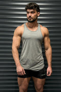 Jed North Men's Performance Max Bodybuilding Stringer  - Heather Gray
