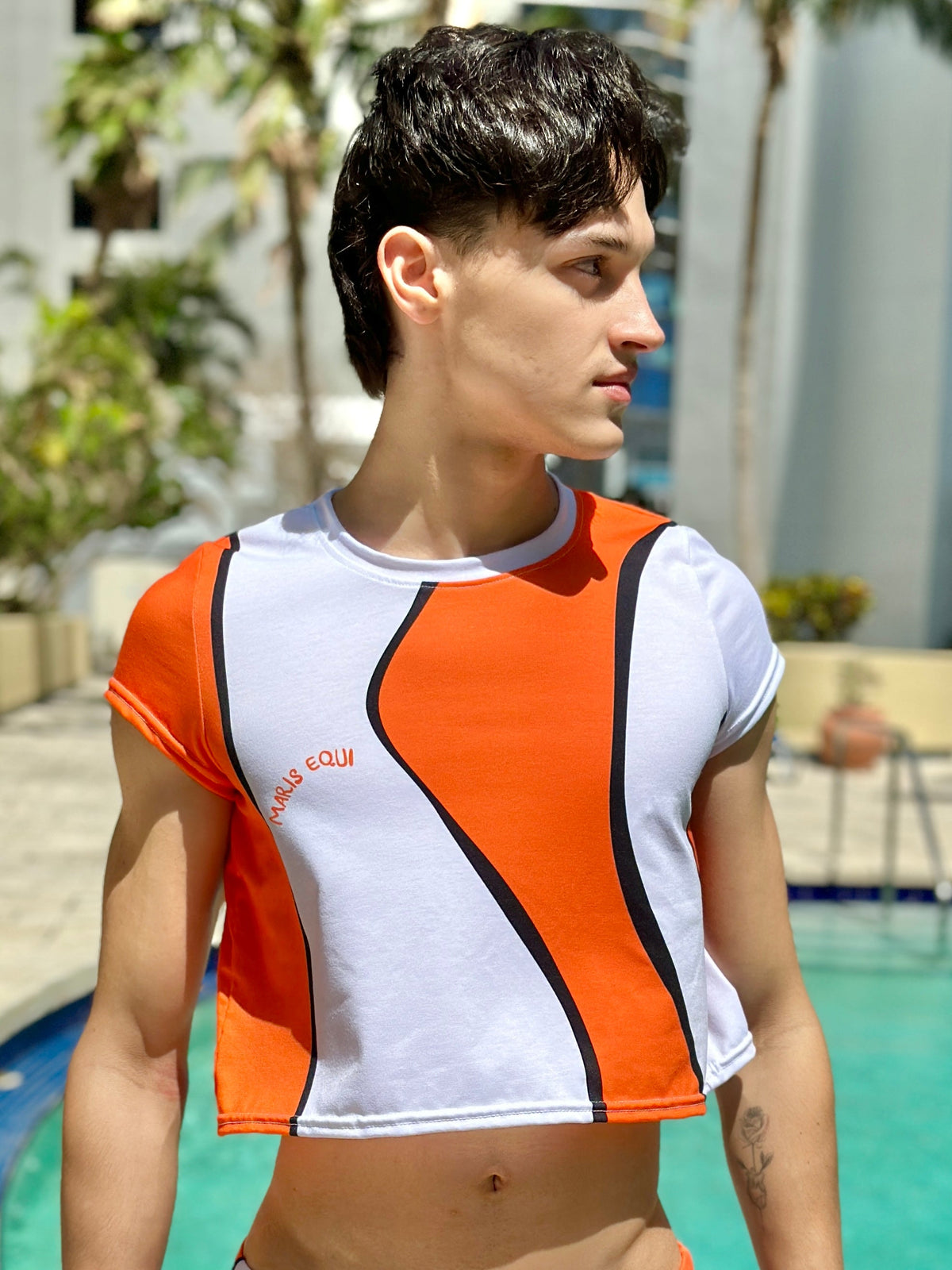 Maris Equi Men's Clownfish Crop Tee Shirt
