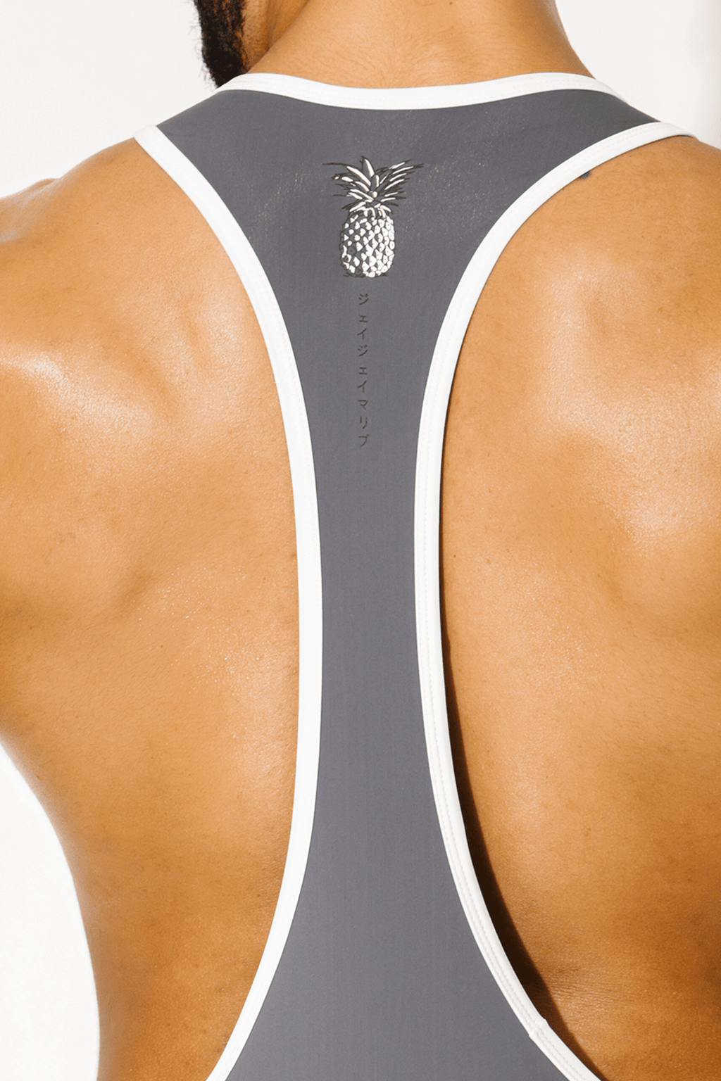 Body de lucha libre atlético para hombre - Gris oscuro