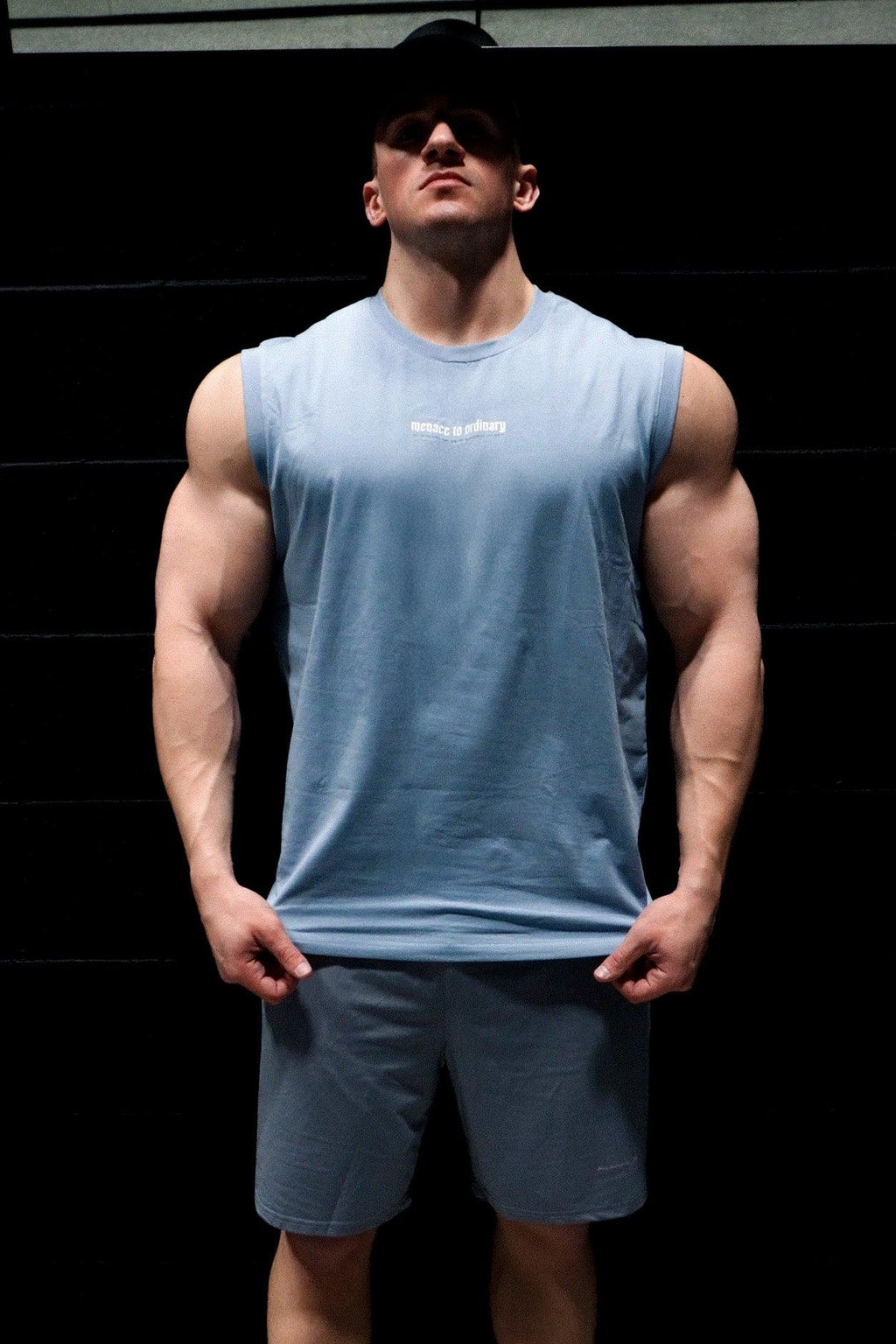 Jed North Men's Sleeveless Muscle Tee - Light Blue